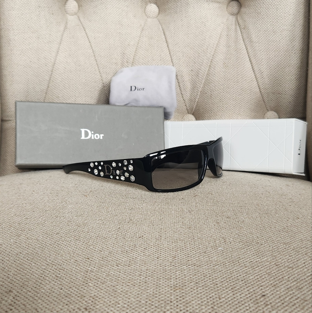 Christian Dior Sparkling 2 Strass Sunglasses Black